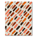 Abstract Earthy Tone Diagonal Brushstroke Rug