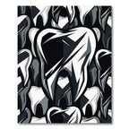 Monochromatic Abstract Tooth Repeat Rug
