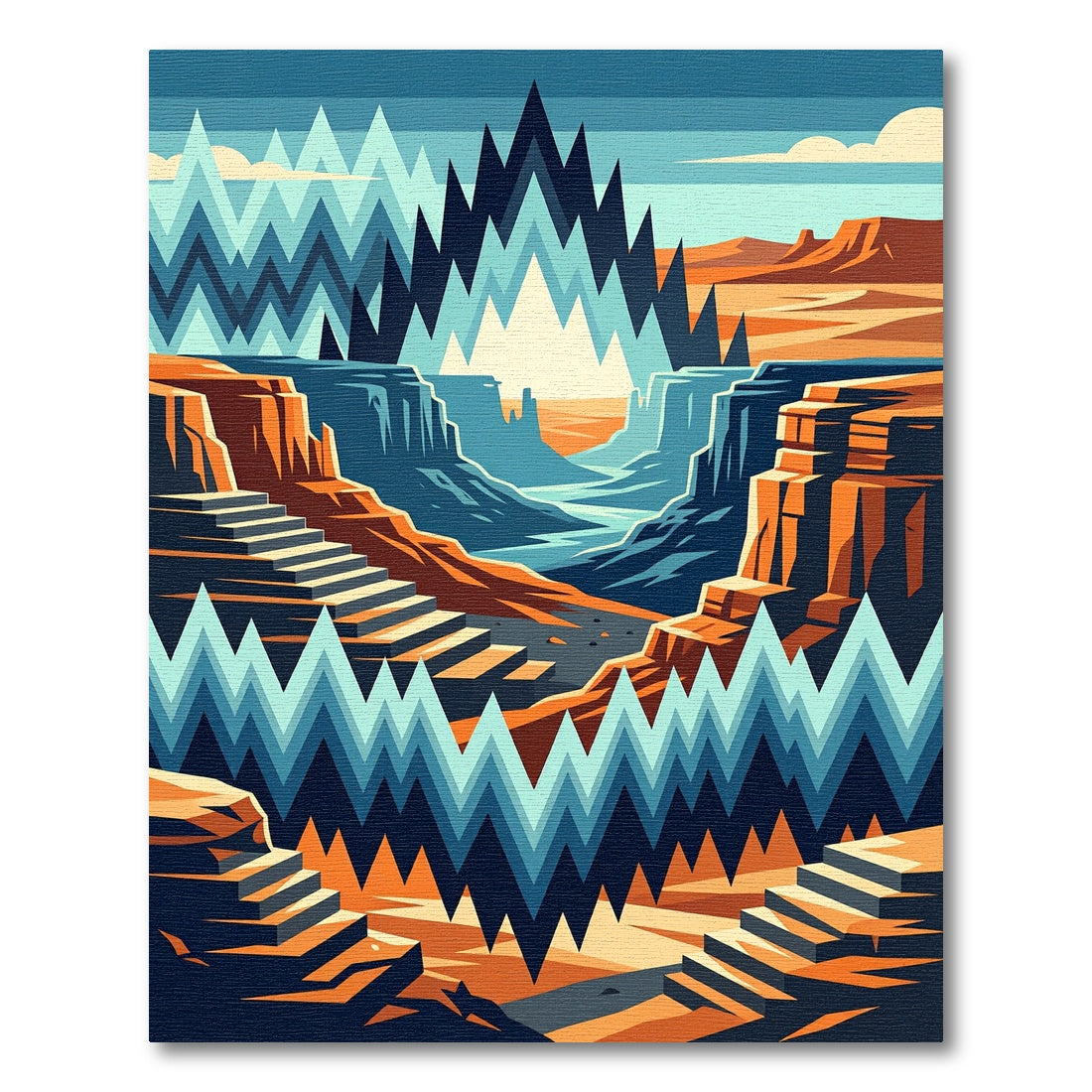 Desert Staircase Zigzag Vista Rug