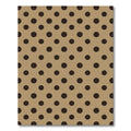 Classic Tan and Chocolate Polka Dot Rug
