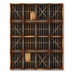 Rustic Grungy Metal Grate Rug