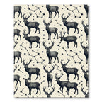 Celestial Forest Stag and Constellation Rug