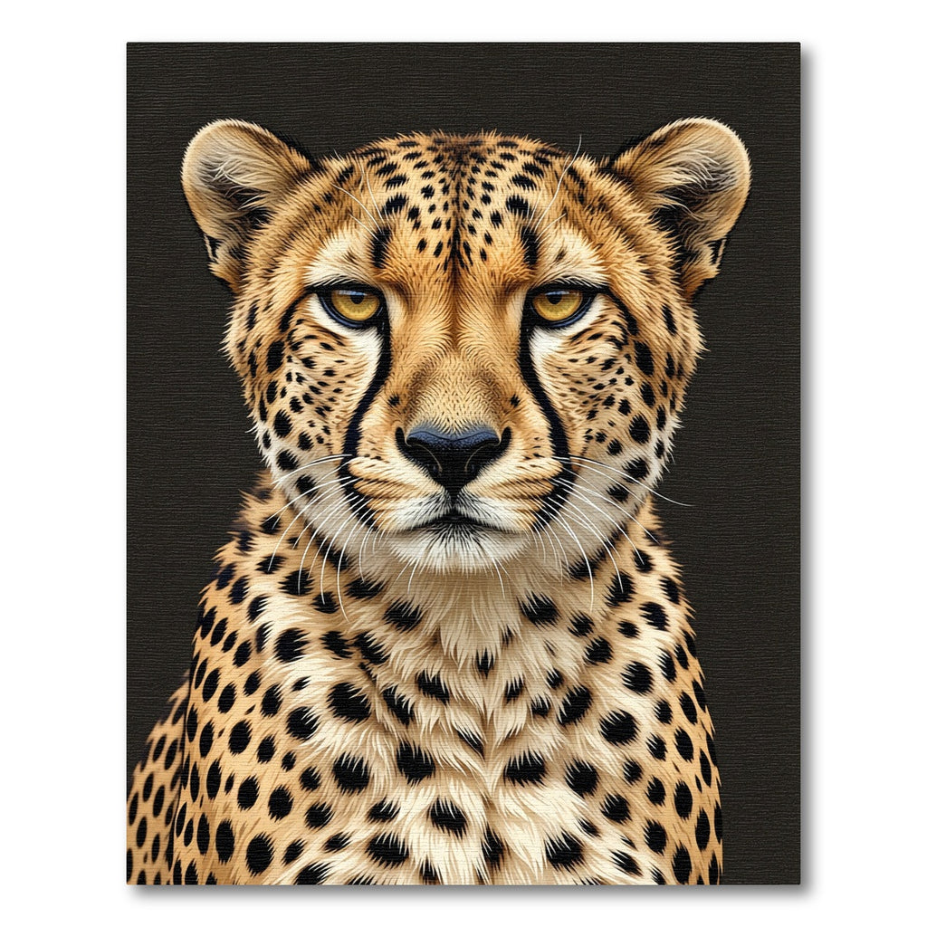 Majestic Golden Cheetah Portrait Rug