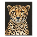 Majestic Golden Cheetah Portrait Rug