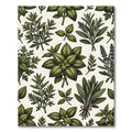 Green Herbal Bouquet Foliage Rug