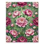 Pink Peony Floral Grove Rug