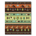 Earthy Southwestern Geometric Corn Cloud Arrow Rug