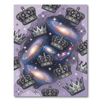 Royal Purple Galaxy Crown Celestial Rug