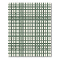 Green Geometric Cubic Structure Rug