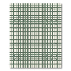Green Geometric Cubic Structure Rug