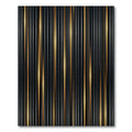 Dazzling Gold Vertical Stripe Rug