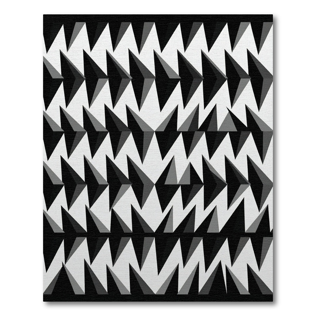 Monochromatic Geometric Arrow Arrangement Rug