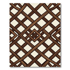 Geometric Hazelwood Lattice Weave Rug