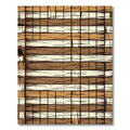 Modern Earthy Tone Grid Weave Rug