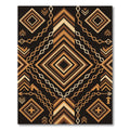 Brave Earth Tone Geometric Diamond Rug