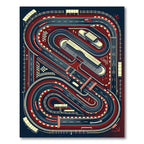 Dynamic Vintage Grand Prix Track Rug