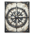 Vintage Nautical Compass Rose Rug