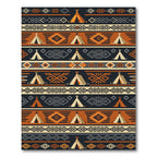 Geometric Teepee Earthy Tone Rug
