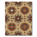Geometric Sunburst Terracotta Ochre Rug