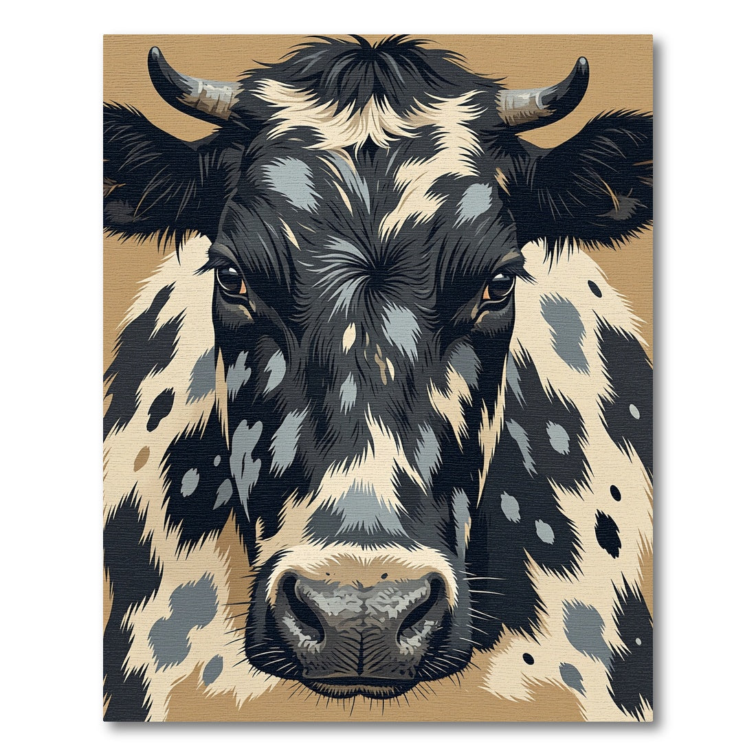 Farmhouse Dairy Cow Portrait Rug