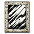 Monochrome Conducting Baton Musical Note Symphony Rug