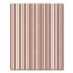 Terracotta White Stripe Classic Rug