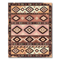 Geometric Diamond Tribal Salmon Rug