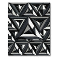 Monochromatic Geometric Triangle Sharp Abstract Rug
