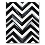 Monochromatic Sharp Chevron Geometric Abstract Rug