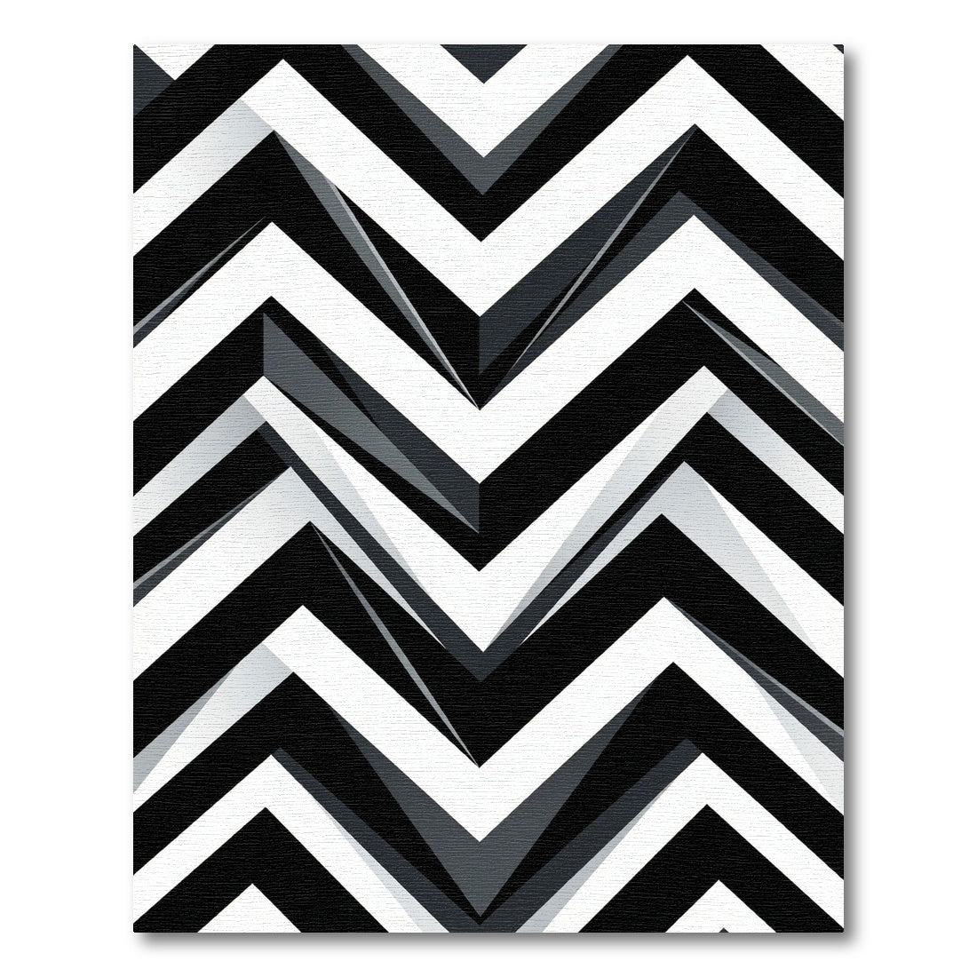 Monochromatic Sharp Chevron Geometric Abstract Rug