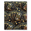 Luxury Black Gold Playing Card Rug