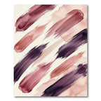 Crimson Plum Watercolor Strokes Rug