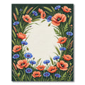 Coral Poppy Blue Cornflower Meadow Rug