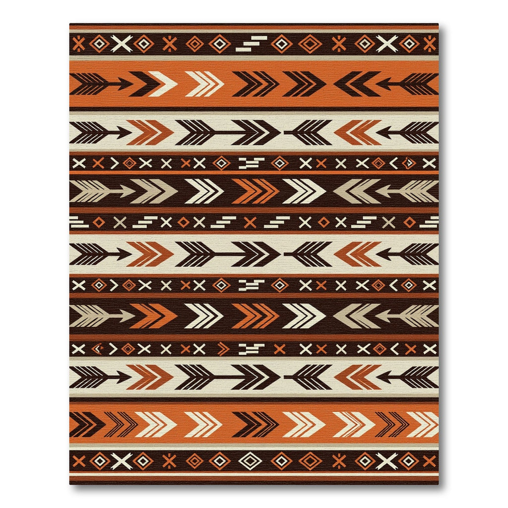 Earthy Arrow Native Stripe Rug
