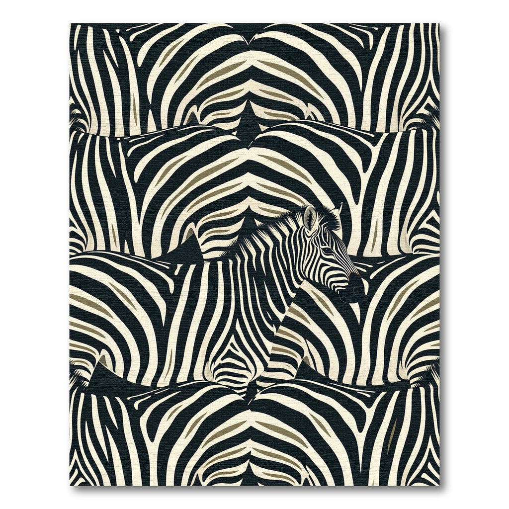 Striped Equine Abstract Overlay Rug