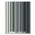 Monochromatic Vertical Stripe Modern Abstract Rug