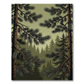 Misty Forest Pine Branch Panorama Rug