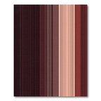 Deep Burgundy Graduated Stripe Rug