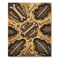 Paleo Bone Fossil Earthy Excavation Rug