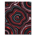 Bold Red Agate Swirl Rug