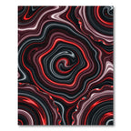 Bold Red Agate Swirl Rug