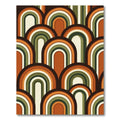Retro Sunset Arch Abstract Midcentury Rug