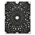 Monochromatic Geometric Star Interlocking Lattice Rug