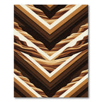 Brown Earthy Chevron Canyon Layers Rug