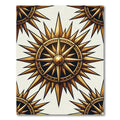 Golden Compass Starburst Repeat Rug