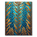 Golden Kelp Forest Under Blue Ocean Rug