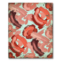 Painterly Coral Swirls AbstractRug Rug