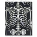 Gothic Anatomical Skeleton Ribcage Art Rug
