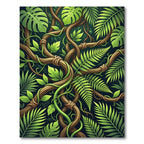 Verdant Jungle Vine Twist Rug