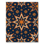 Midnight Celestial Gold Starry Night Rug